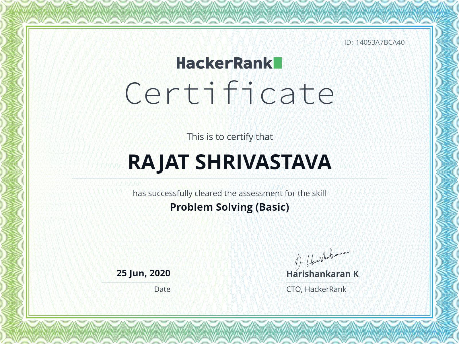 Hackerrank Problem Solving