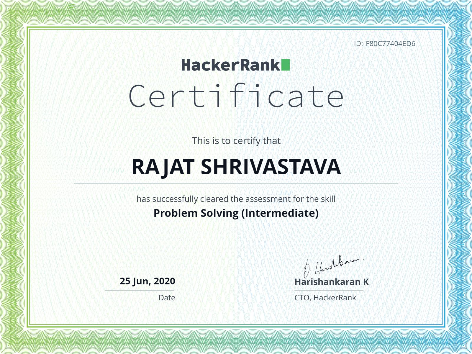 Hackerrank Problem Solving